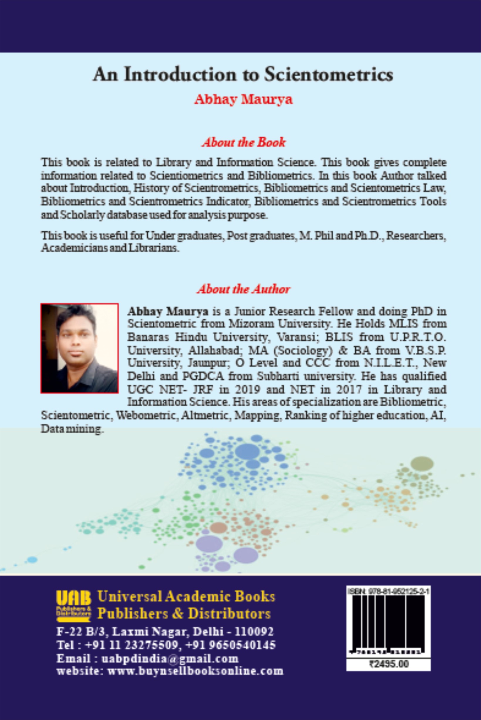 An Introduction to Scientometrics (Hardcover) - Image 2